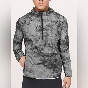 NWT Rare Lululemon Lost In The Hustle Anorak Diamond Dye Light Cast Black